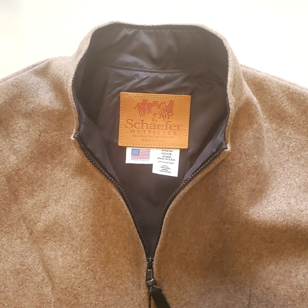 Schaefer Outfitter Beige Wool Jacket | Women's M | Made in USA - Picture 12 of 12